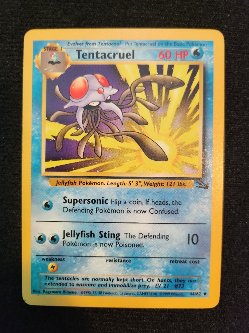 Tentacruel (44/62) - Pokémon Trading Card Game - Fossil (1999)